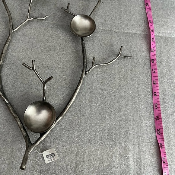 Crate&Barrel Silver Branch 8 Candle Holders or Wall Sculpture - Picture 3 of 7